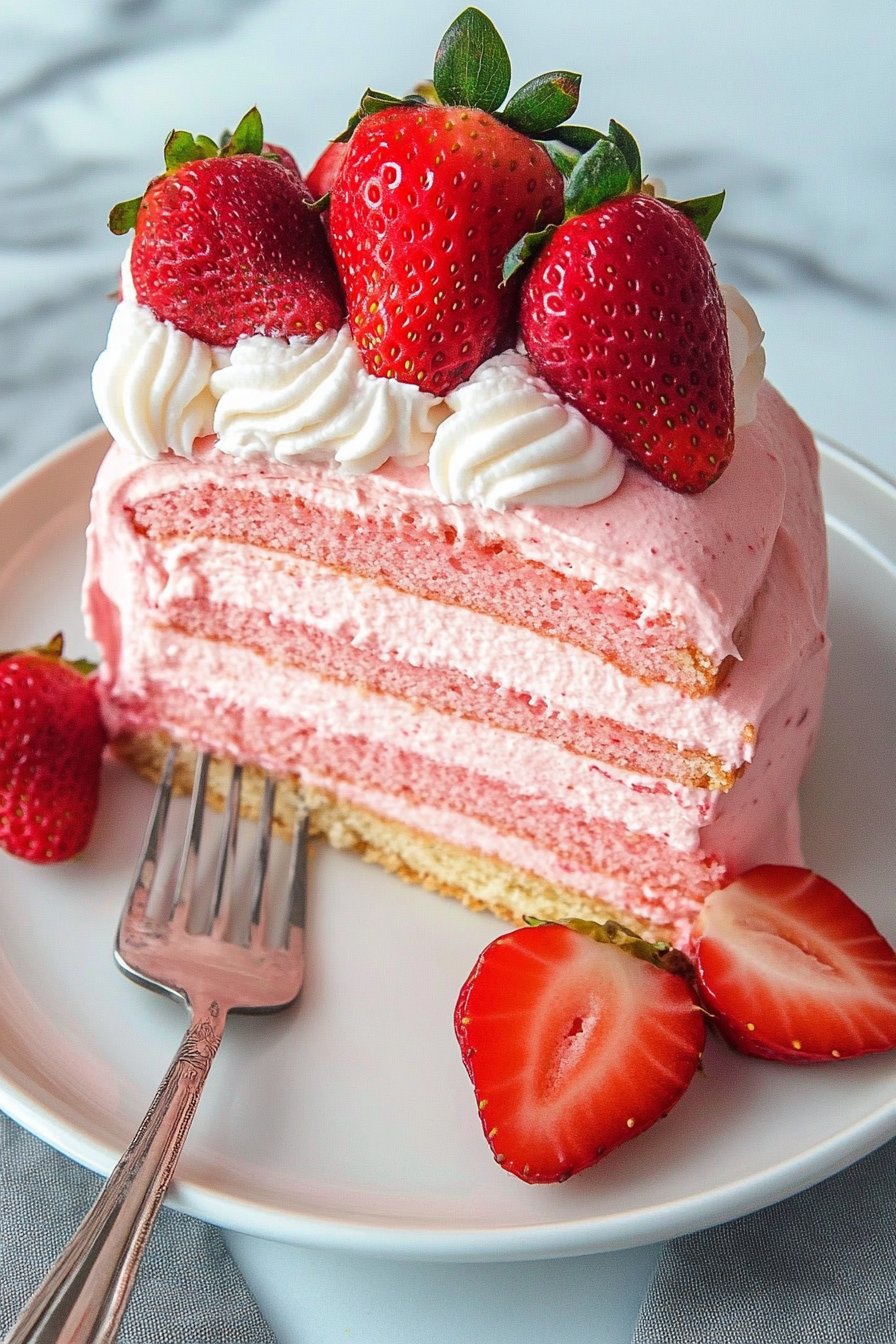 Strawberry Mousse Cake Filling
