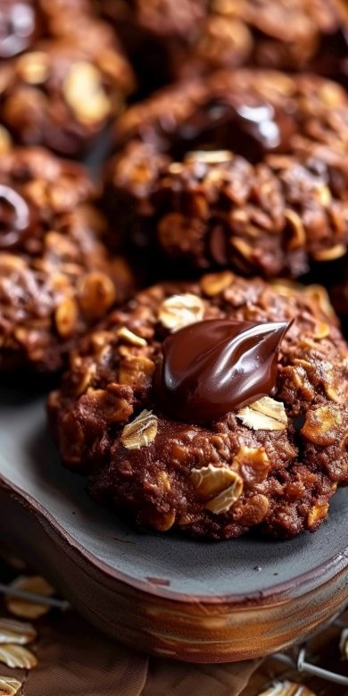 Biscuits aux flocons d'avoine et au chocolat sans cuisson (sans gluten, végétalien)