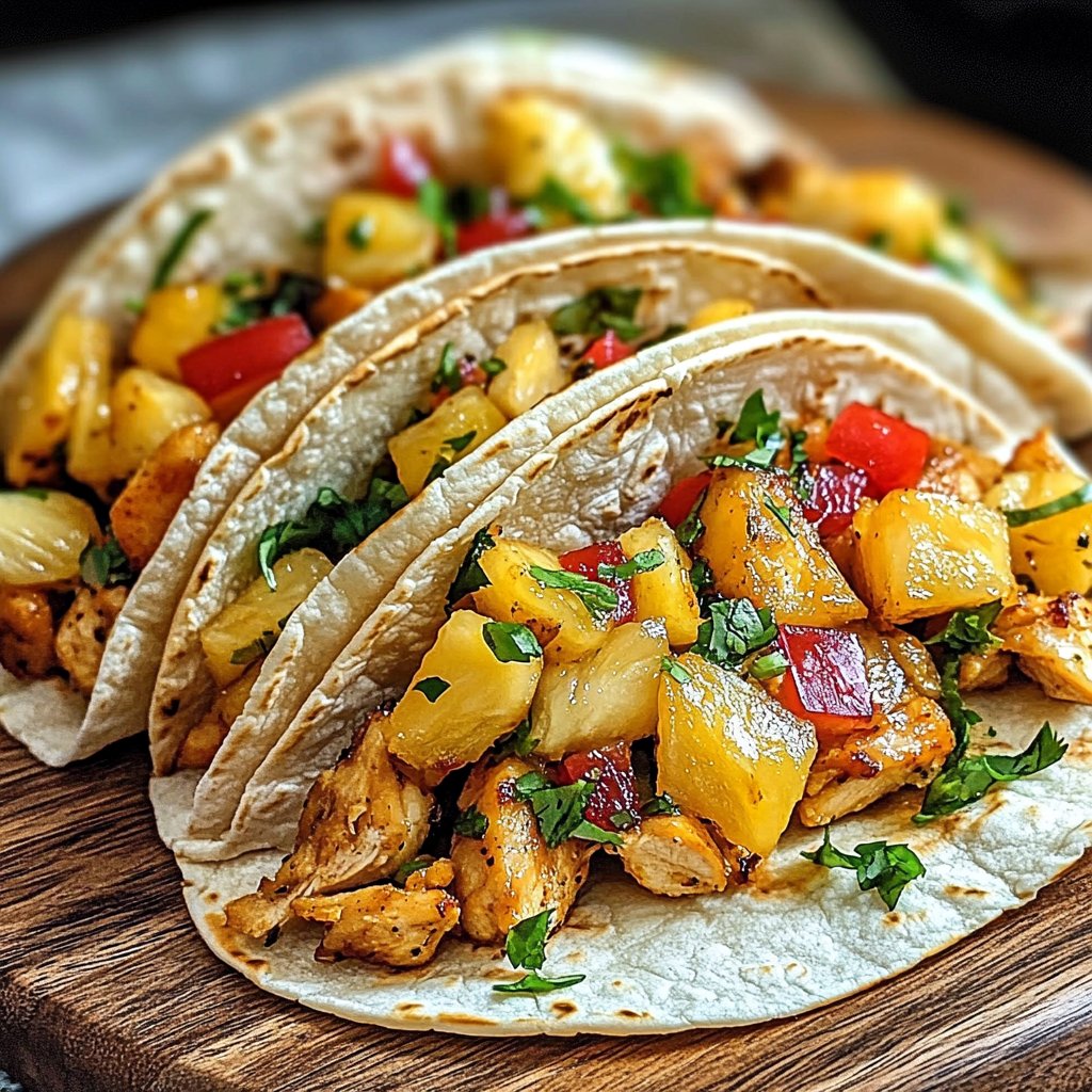 Pineapple Chicken Tacos