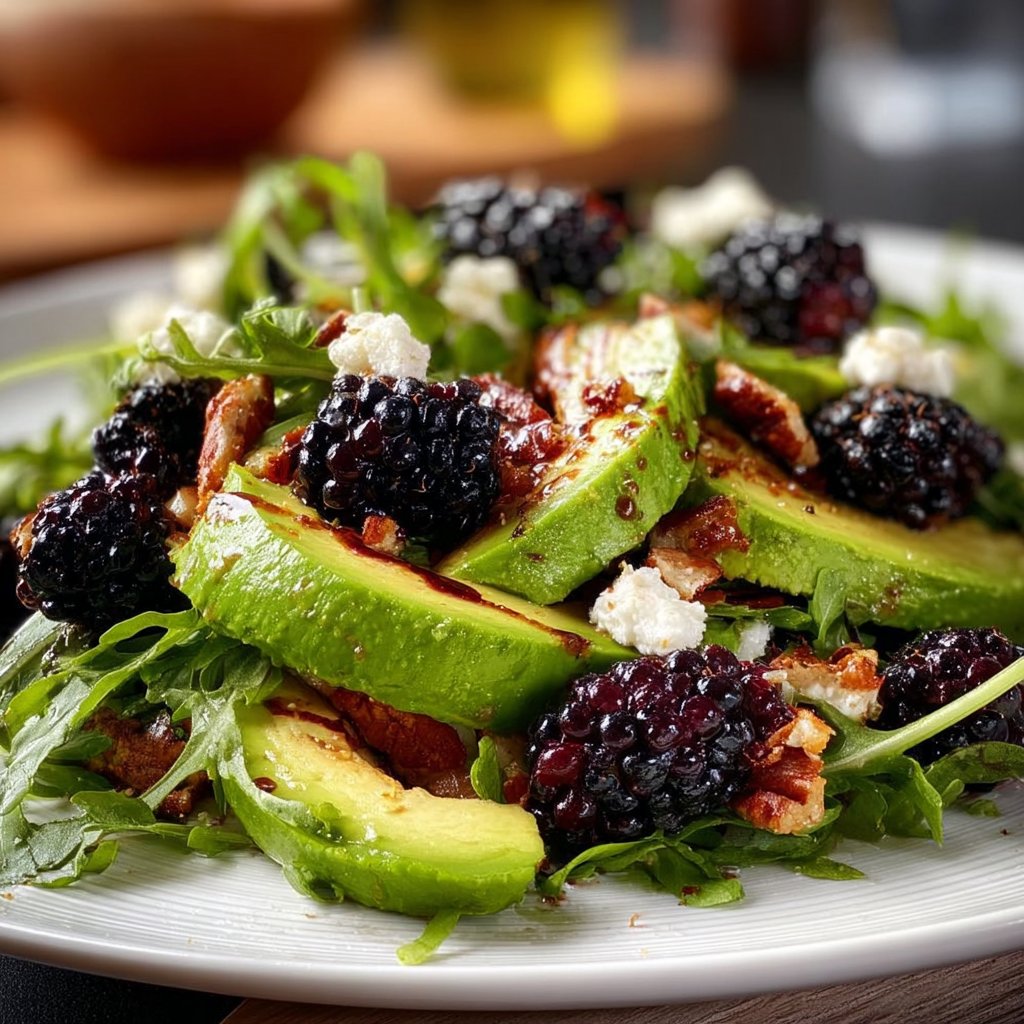 Blackberry, Avocado & Arugula Salad