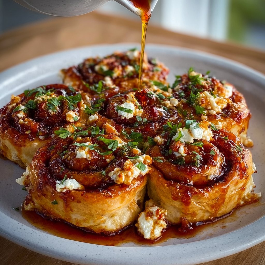Sweet Chili Honey Feta Rolls