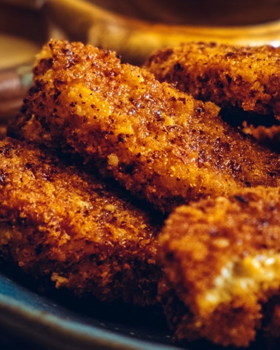 Crispy Baked Honey Mustard Tofu Tenders