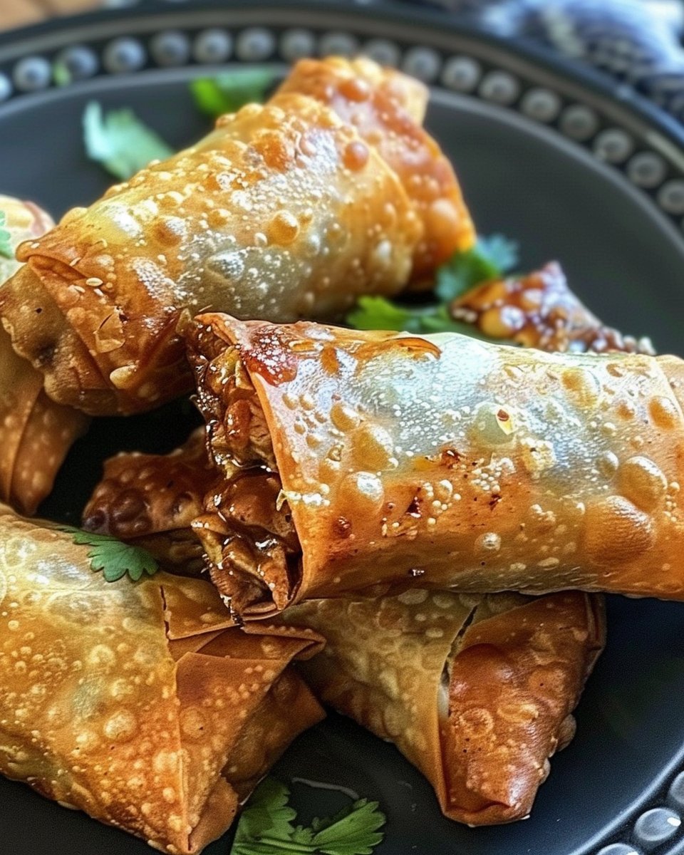 Southern-Style BBQ Egg Rolls