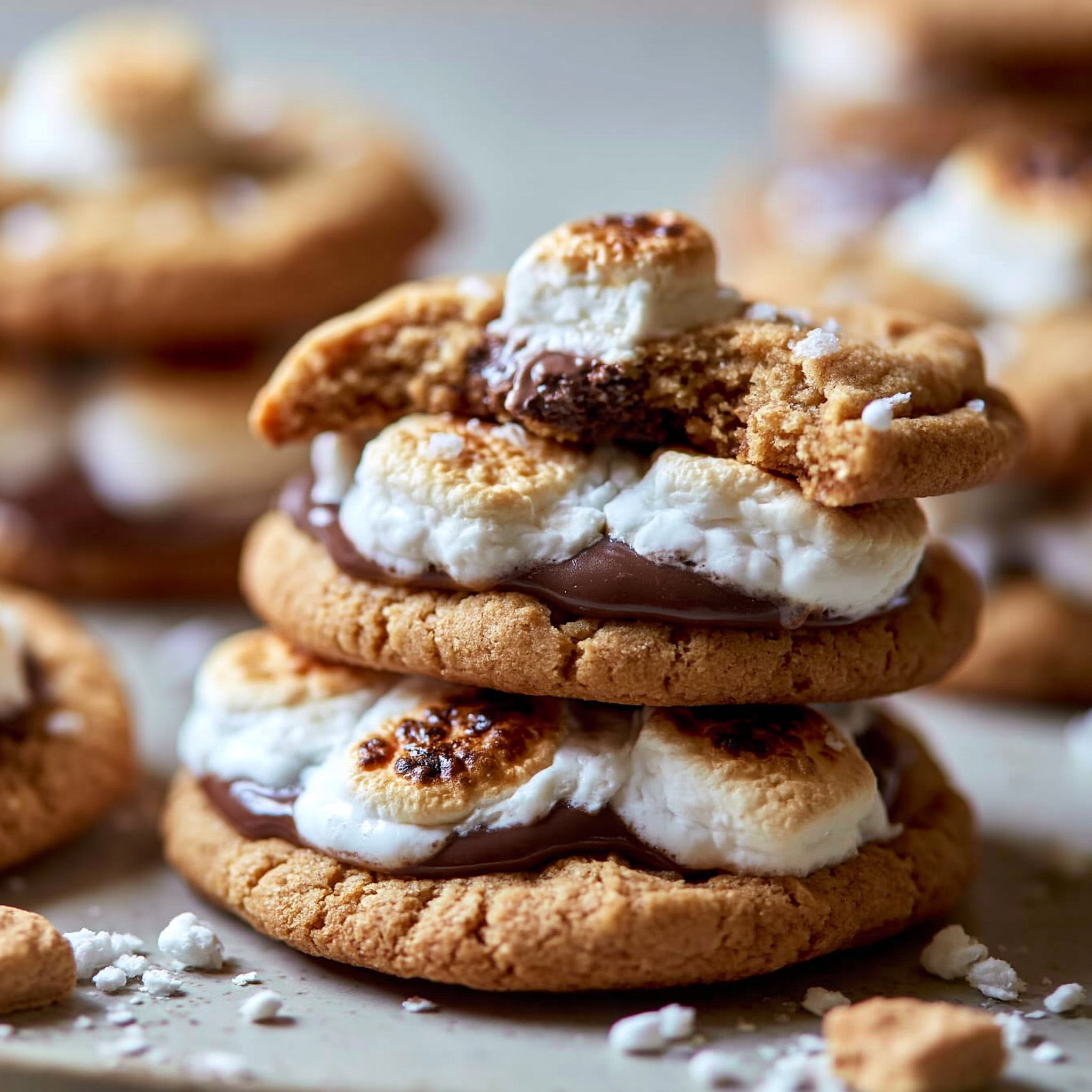Homemade Crumbl S’mores Cookies