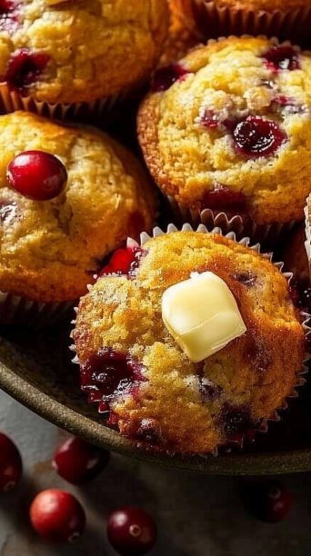 Holiday Muffins with Honey Butter