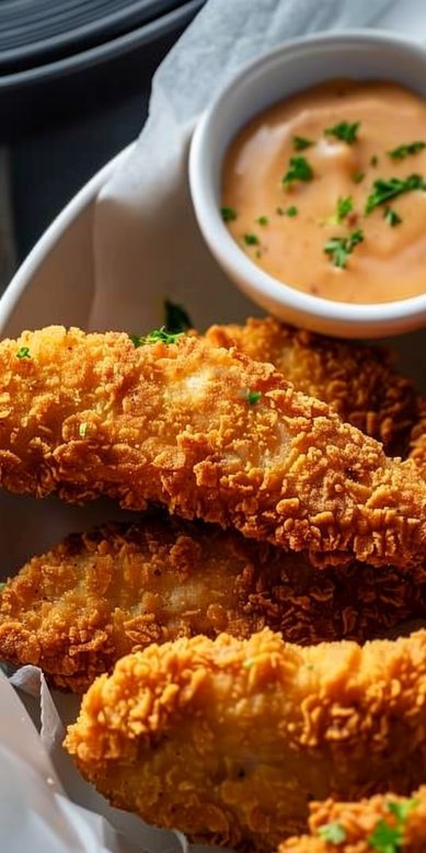Tenders de poulet maison croustillants à la friteuse à air