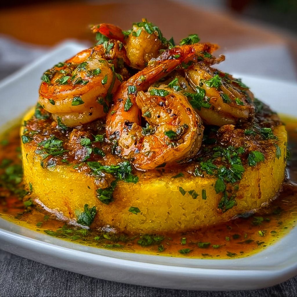 Garlic Shrimp Mofongo
