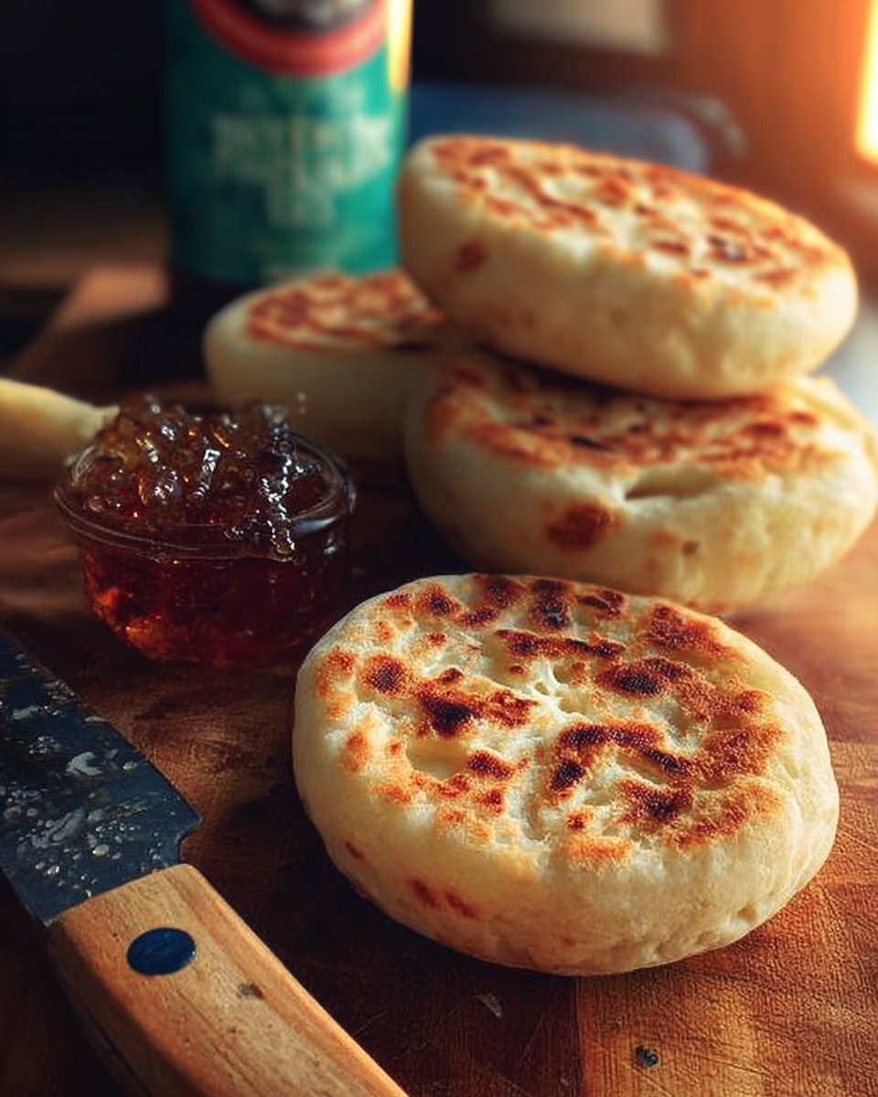Homemade English Crumpets