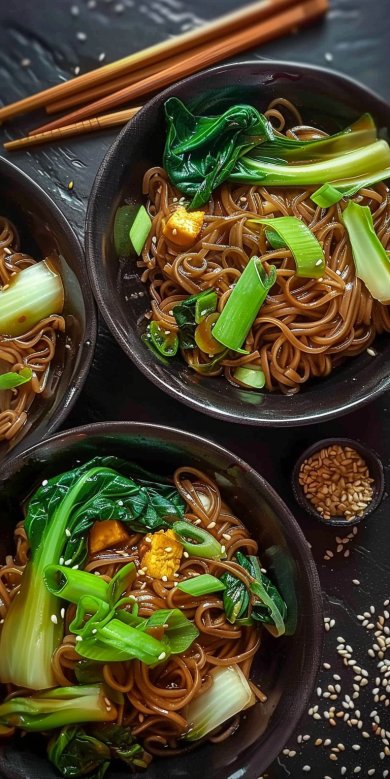 Recette de Shirataki au Bok Choy