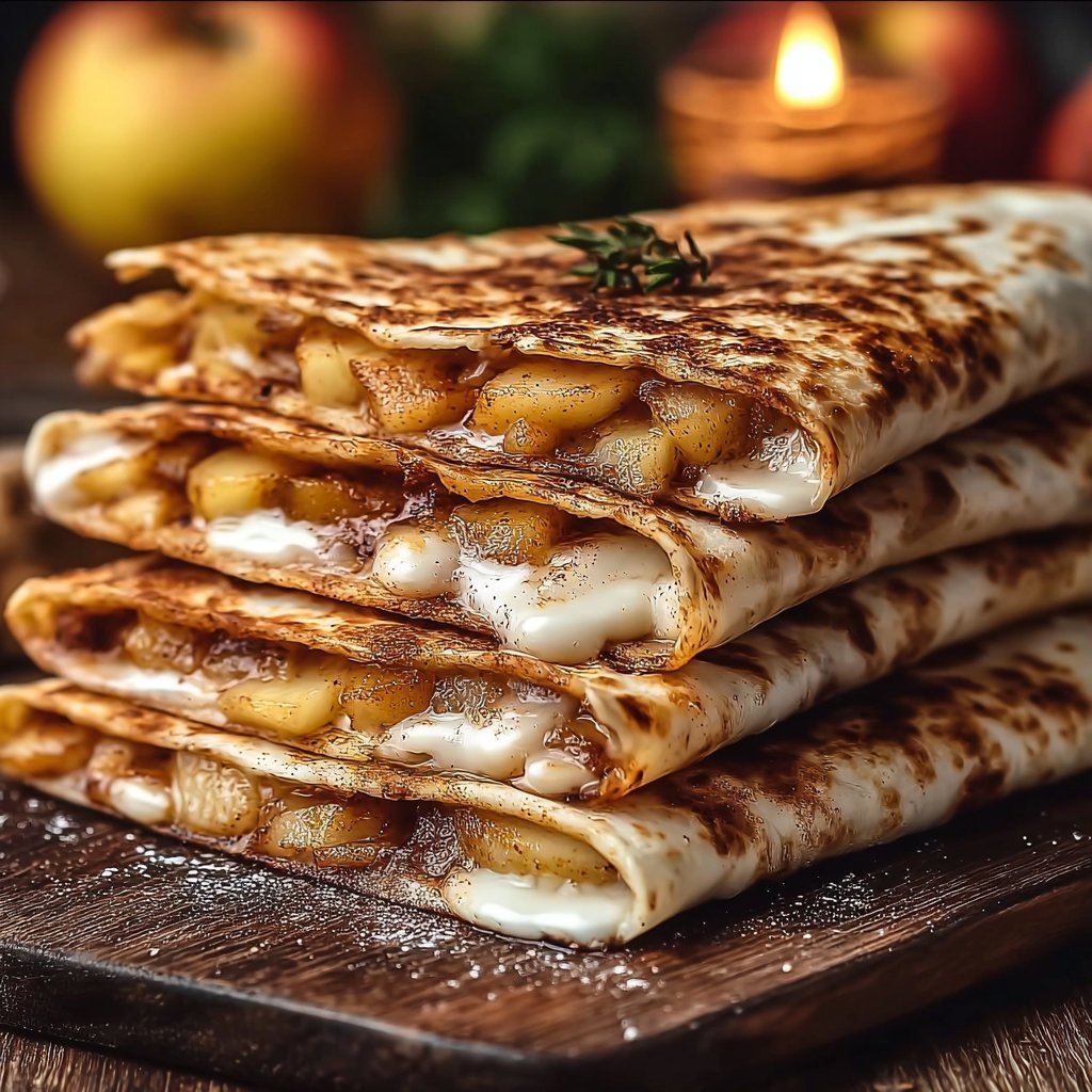 Apple Cinnamon Breakfast Quesadillas