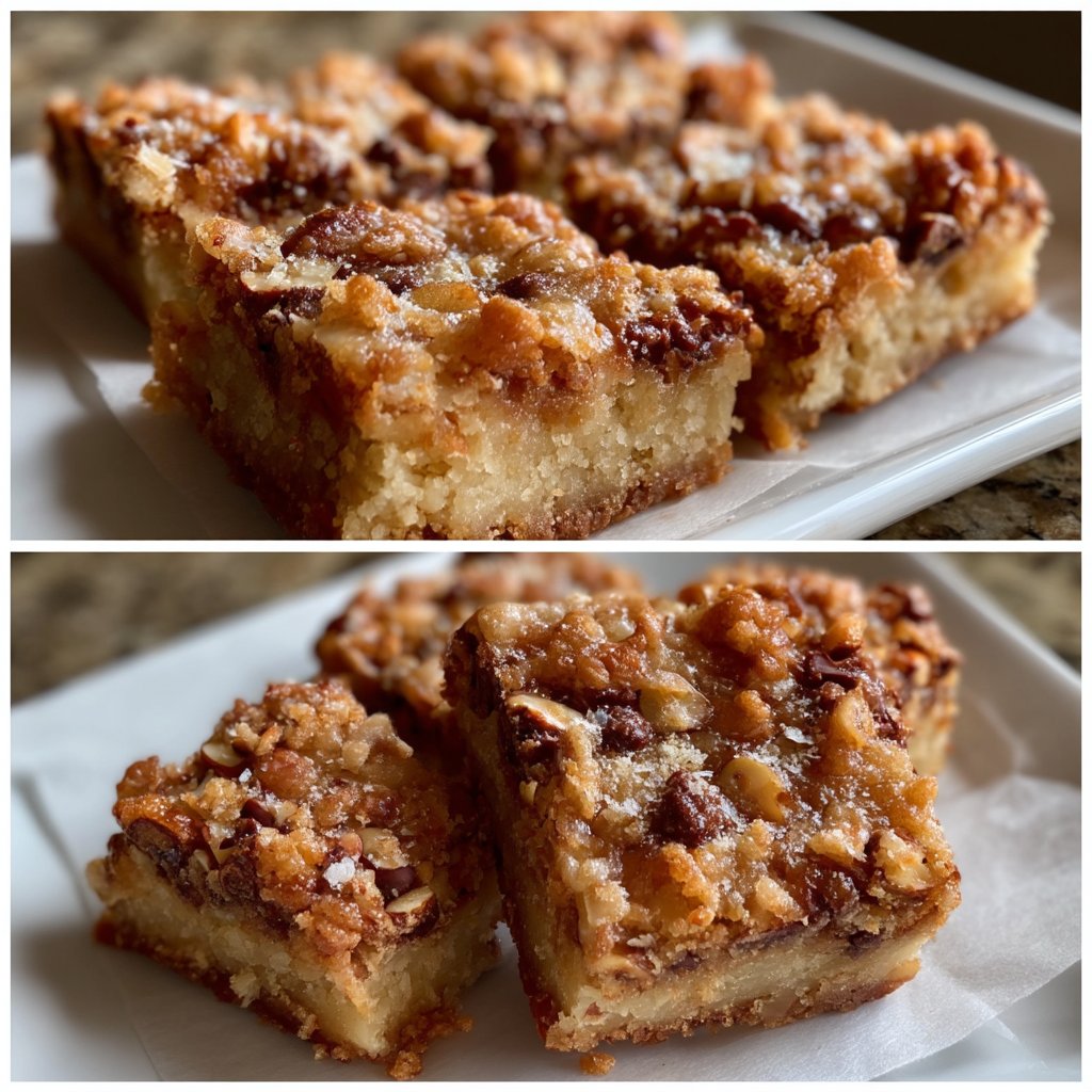 Almond Toffee Cookie Dough Bars