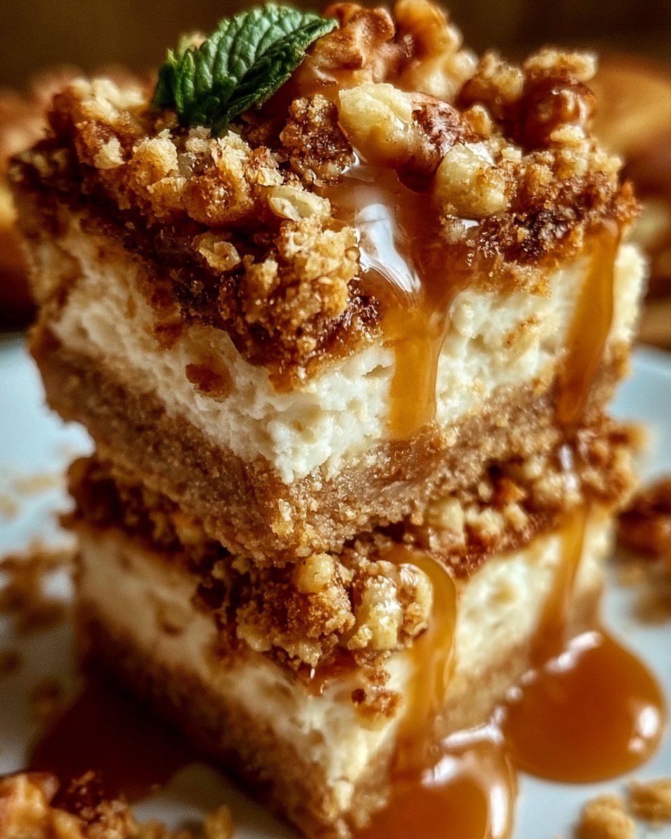 Caramel Apple Cheesecake Bars Recipe