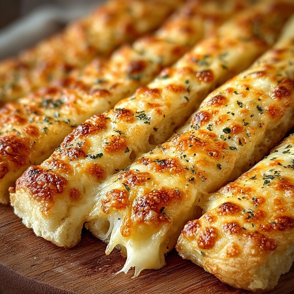 Homemade Cheesy Breadsticks