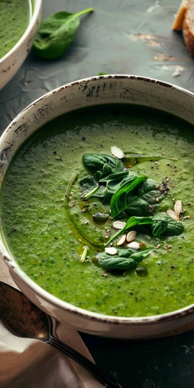 Soupe Brocoli Épinards Maison