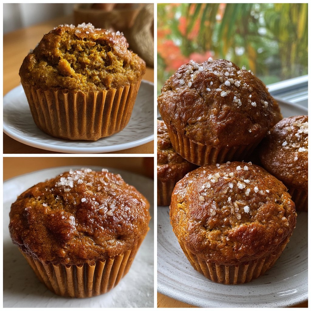 Pumpkin Muffins with Flaxseed Meal