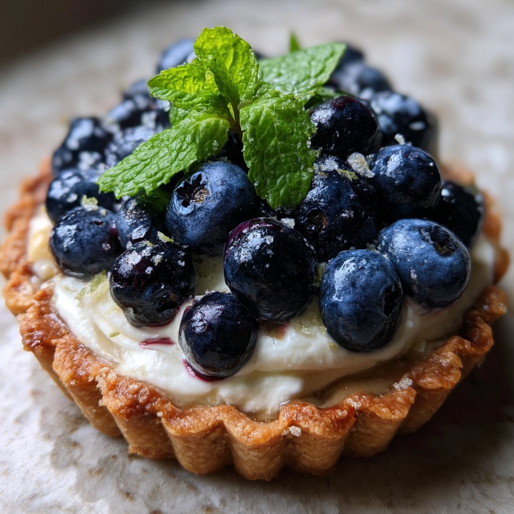 Fresh Blueberry Mascarpone Tart