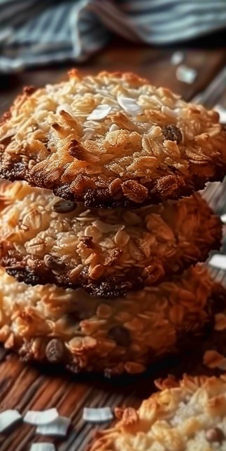 Oat and Coconut Cookies