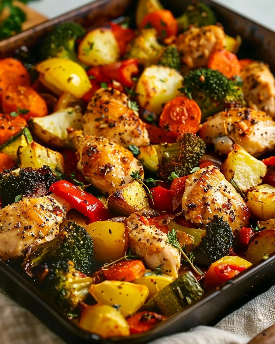 Chicken and Veggie Sheet Pan Meal 2 Chicken and Veggie Sheet Pan Meal