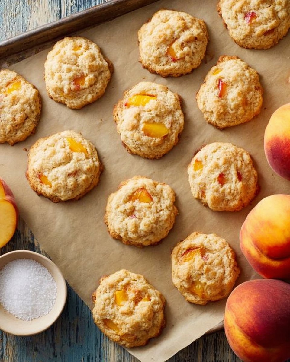 Tender Peach Scones