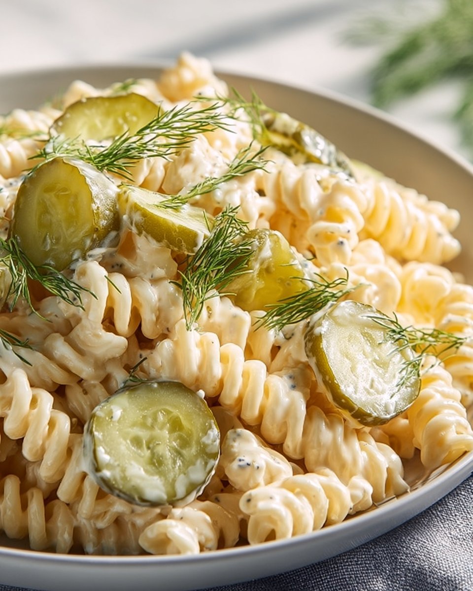 Dill Pickle Pasta Salad