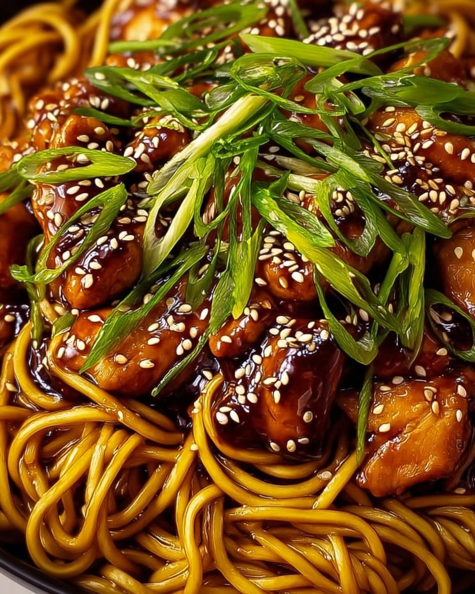 Delicious Chicken Teriyaki Noodles