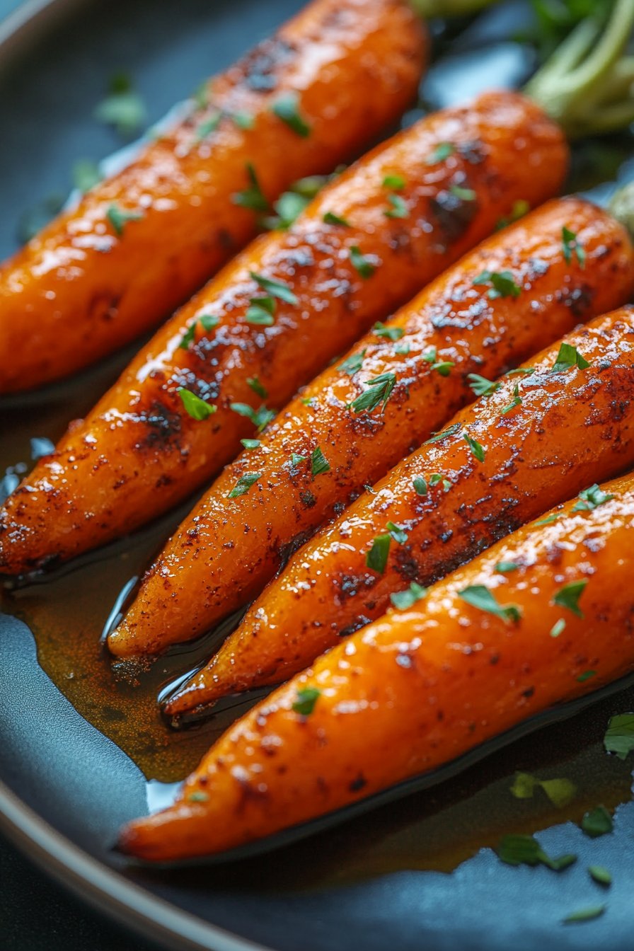 Carottes rôties au miel