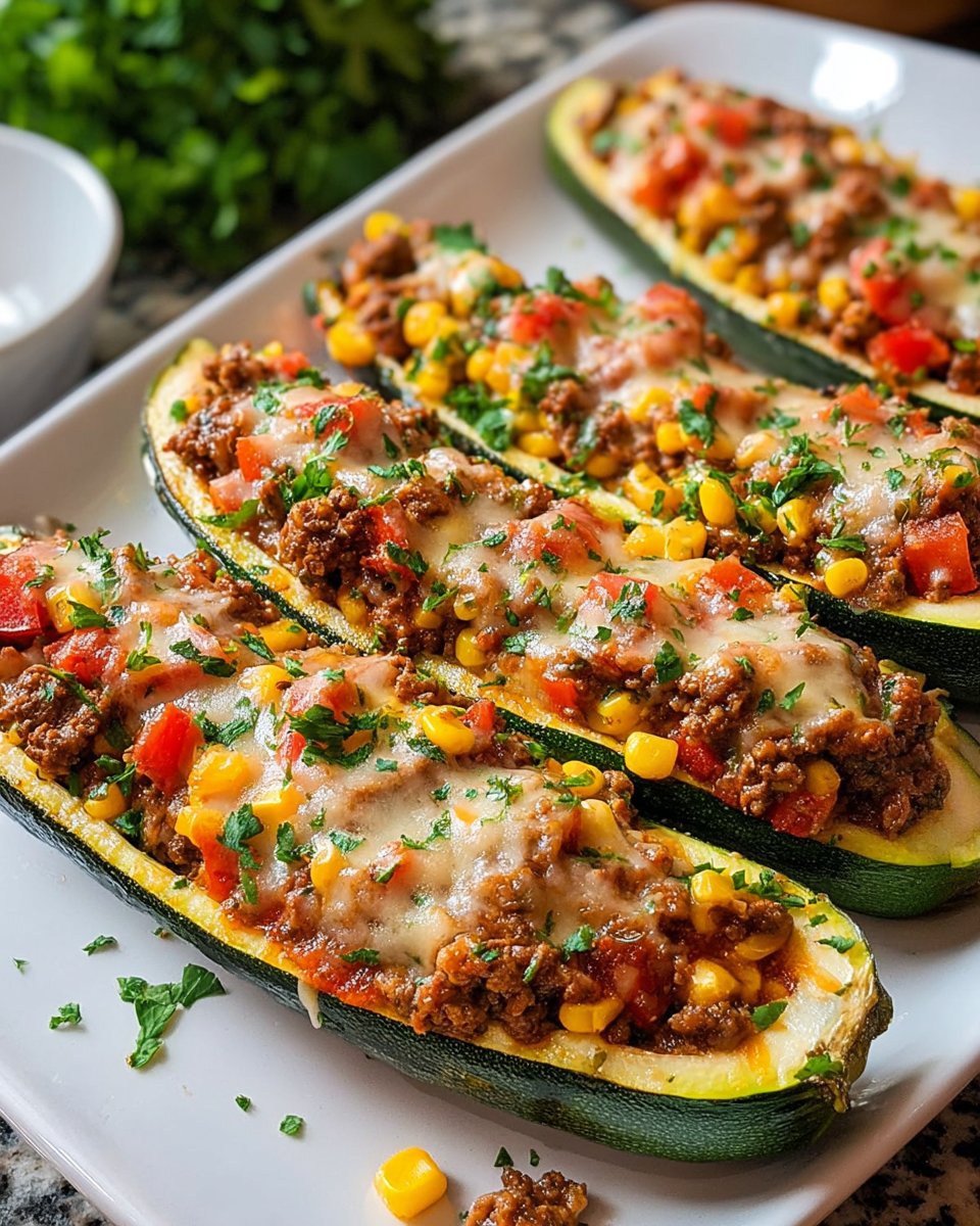 Stuffed Zucchini Boats