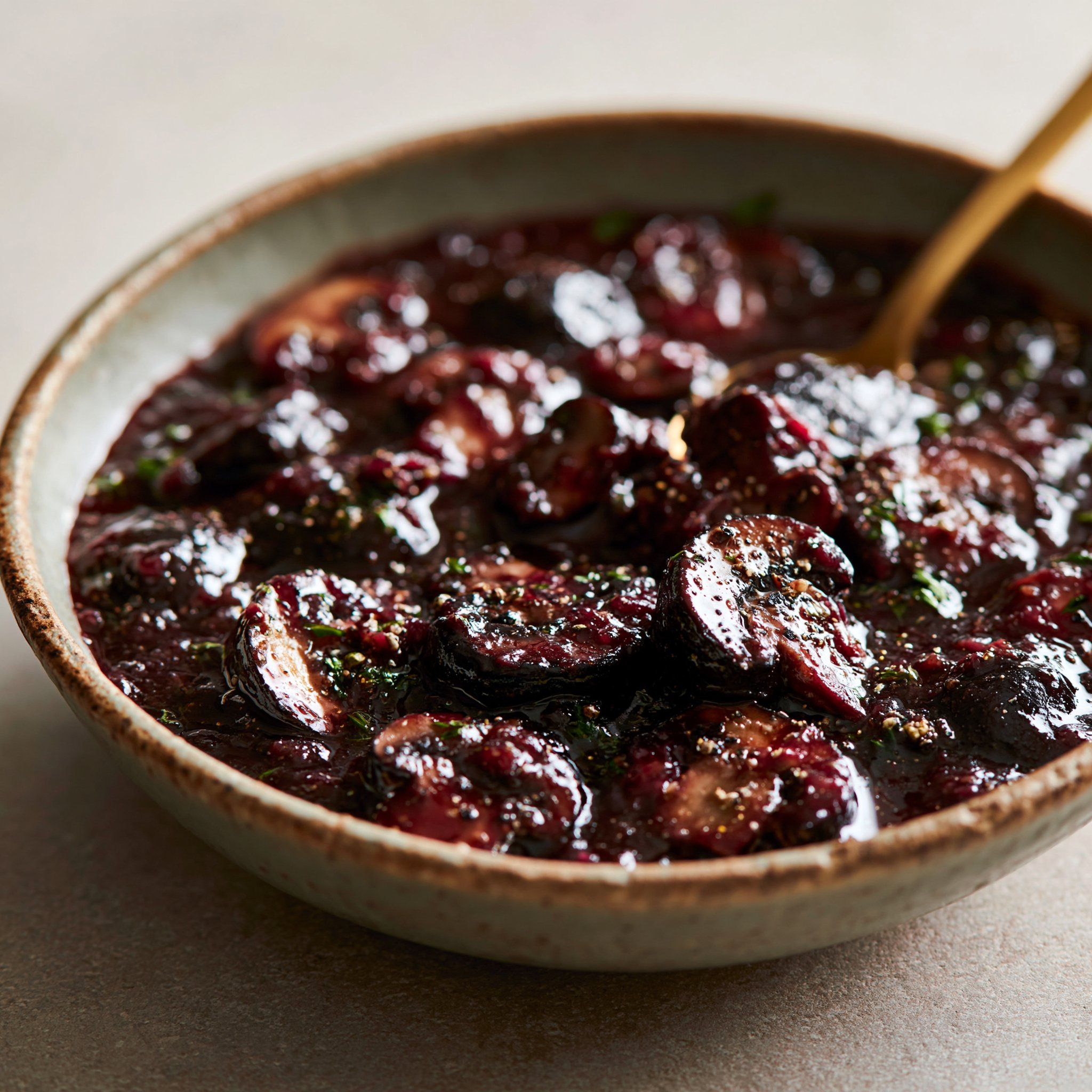 Red Wine Mushroom Sauce
