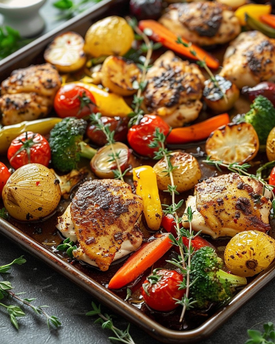 Chicken and Veggie Sheet Pan Meal 1 Chicken and Veggie Sheet Pan Meal