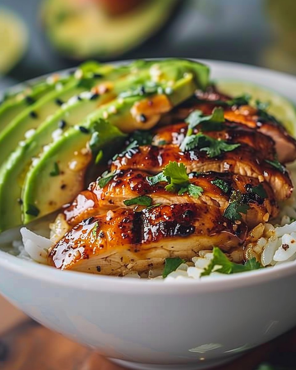 Honey Lime Chicken and Avocado Rice Bowl 3 Honey Lime Chicken and Avocado Rice Bowl