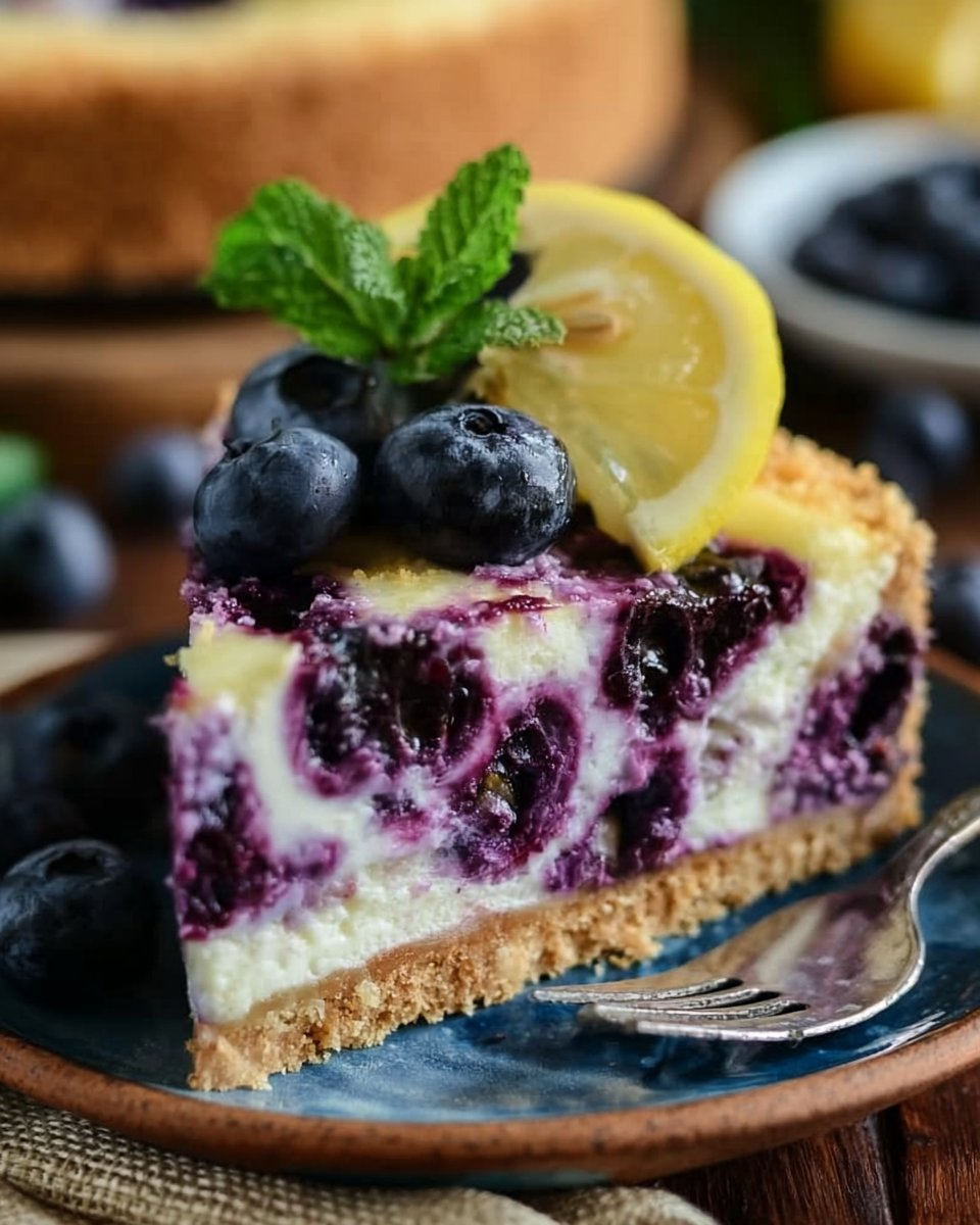 Lemon Blueberry Cheesecake Recipe