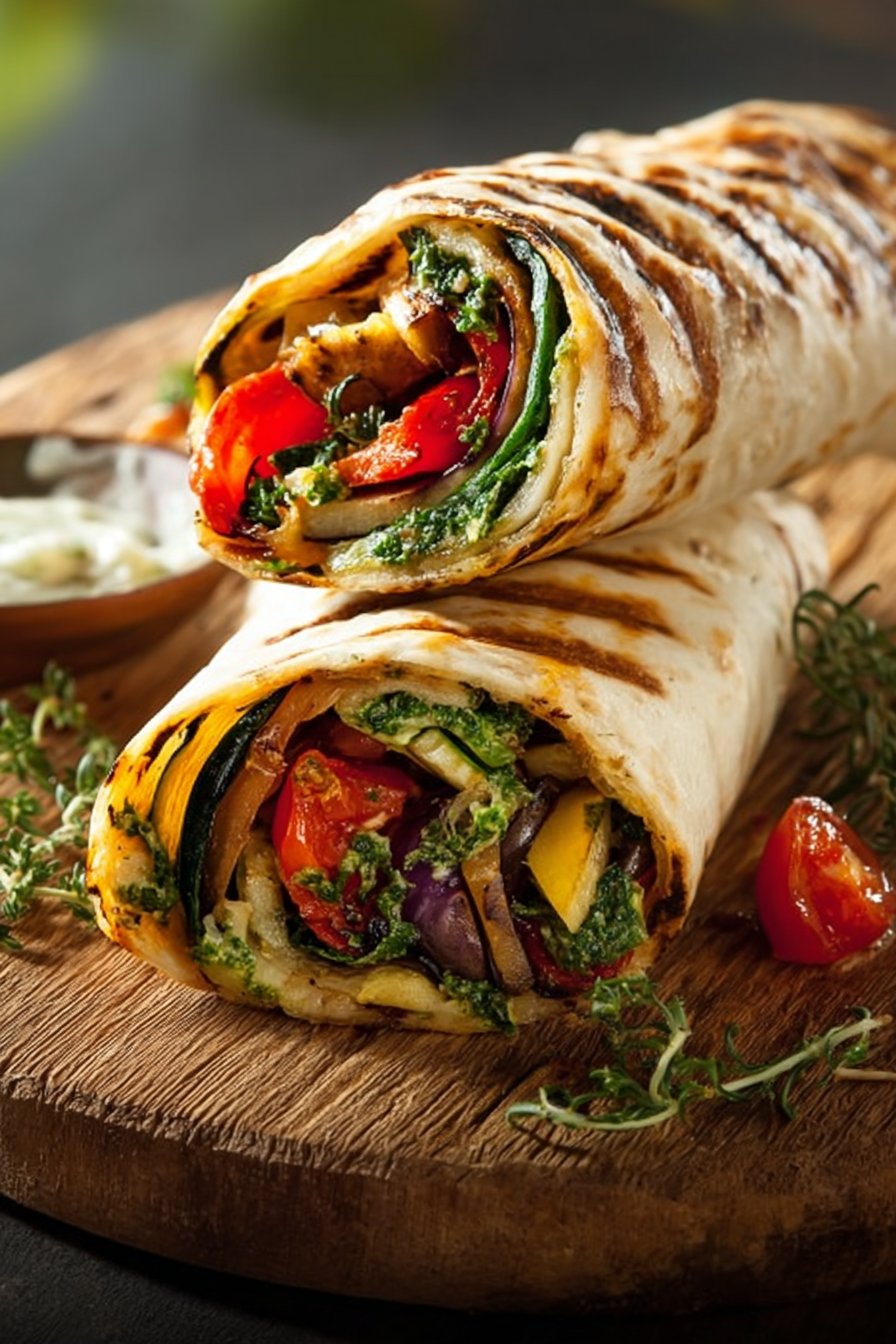 The Grilled Veggie Wrap That Converts Meat-Lovers to English