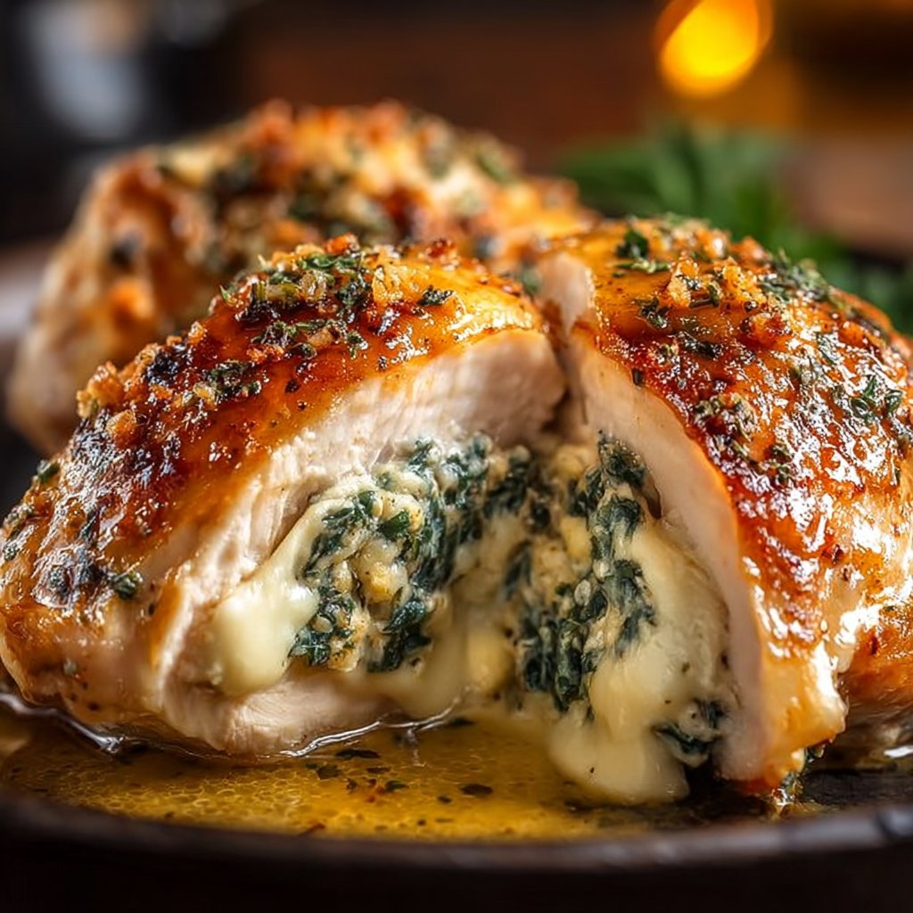 Ruth's Chris Stuffed Chicken Copycat