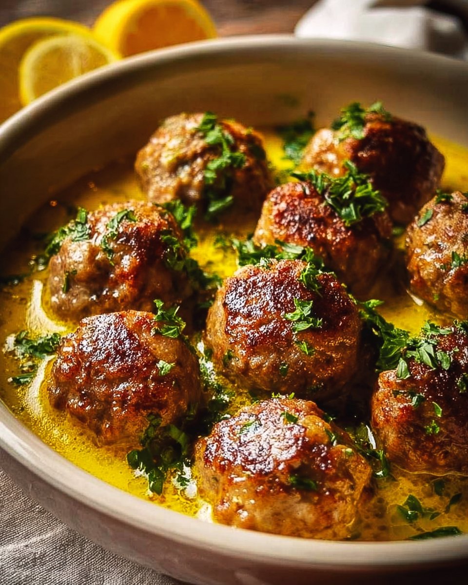 The Softest and Juiciest Greek Meatballs in Lemon Sauce 1 The Softest and Juiciest Greek Meatballs in Lemon Sauce