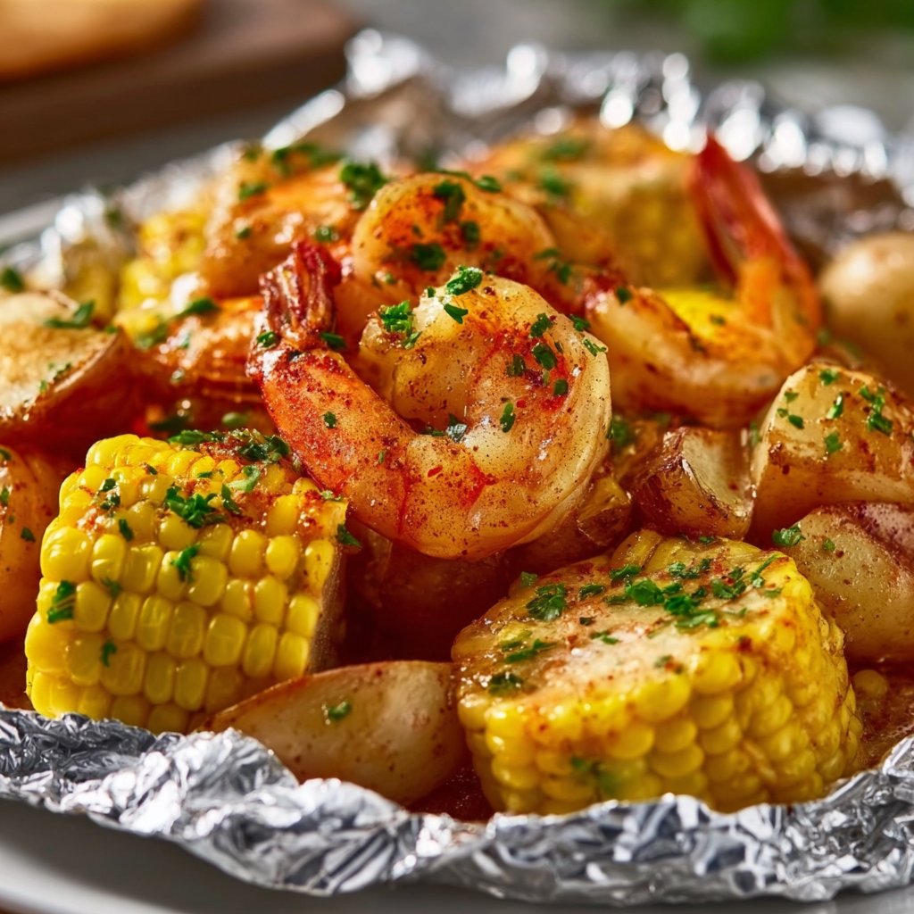 Easy Shrimp Boil Foil Packs