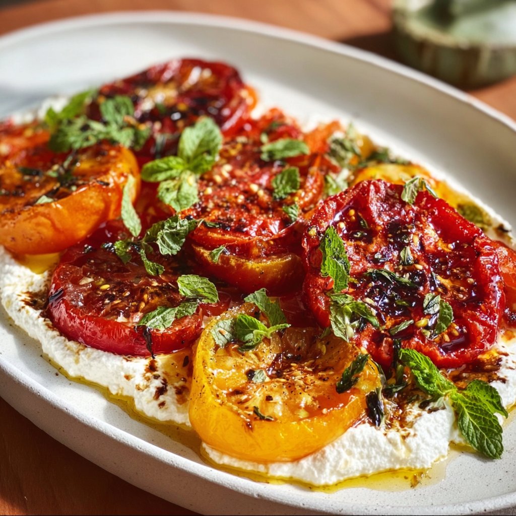 Heirloom Tomatoes with Whipped Feta Dip