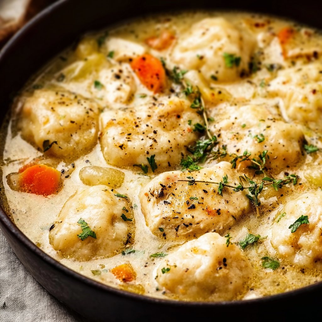 Cozy Up with Chicken Dumpling Soup