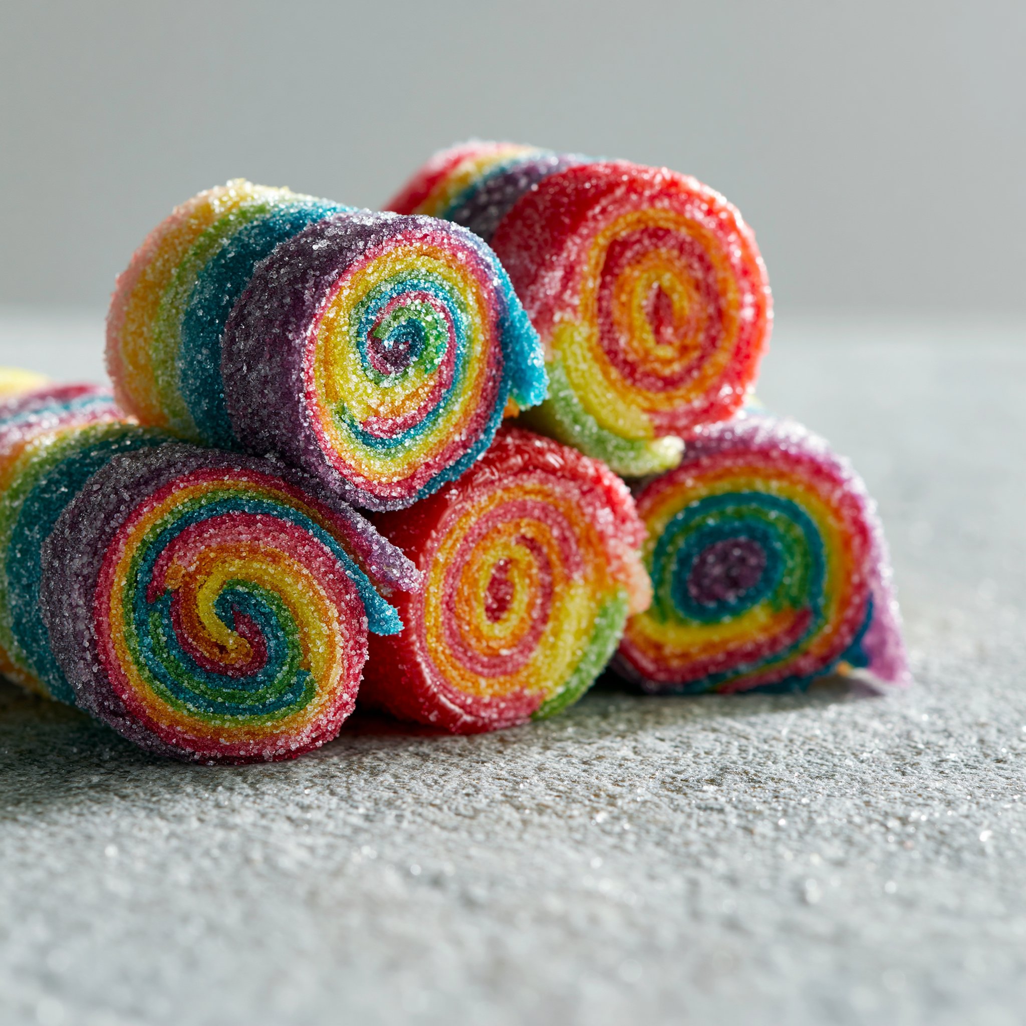 Sweet & Sour Vodka Rainbow Rollups