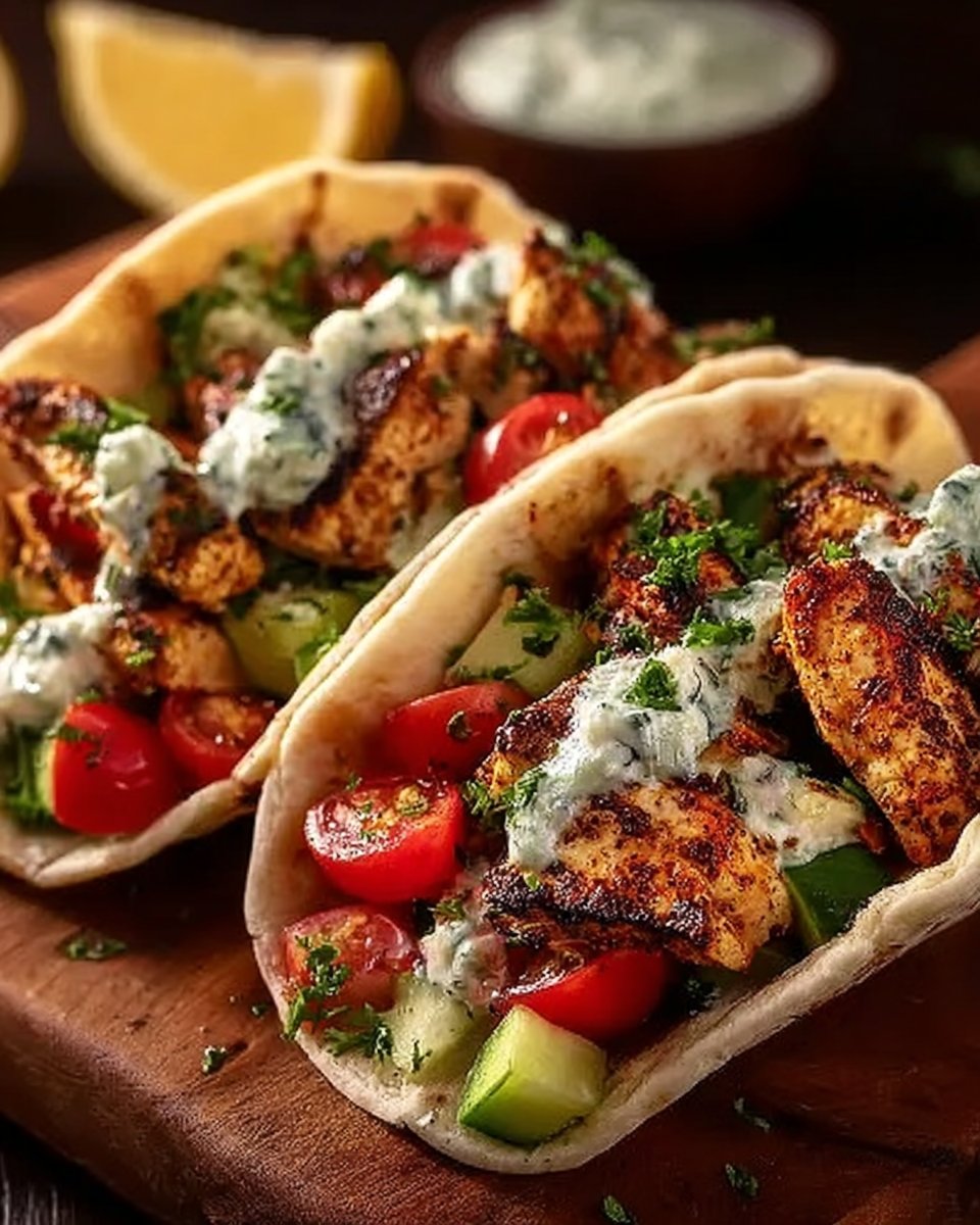 Quick Mediterranean Chicken Tacos