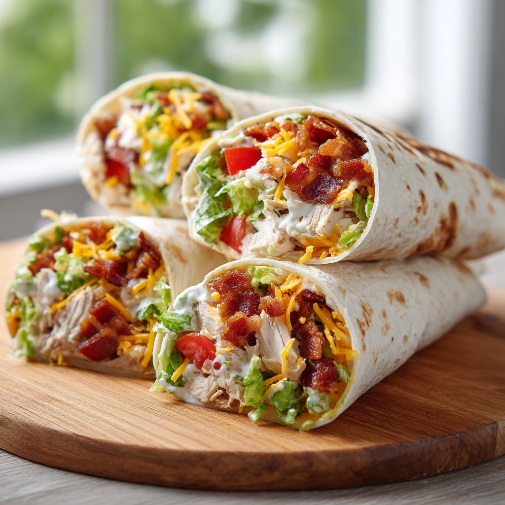 Bacon Chicken Ranch Wraps