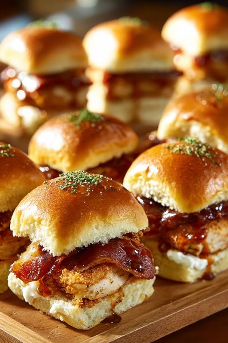 Chicken Bacon Ranch Sliders