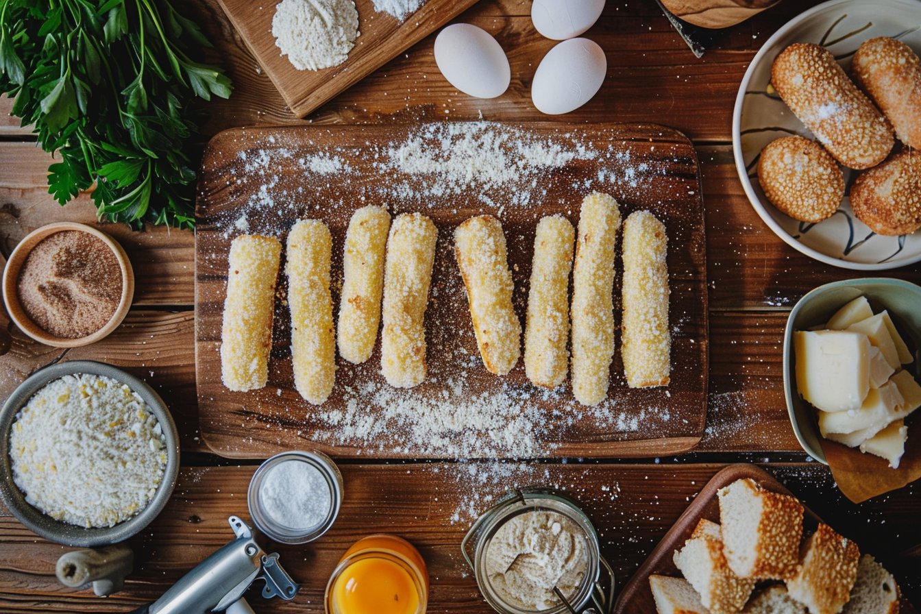 Air-Fried Mozzarella Sticks