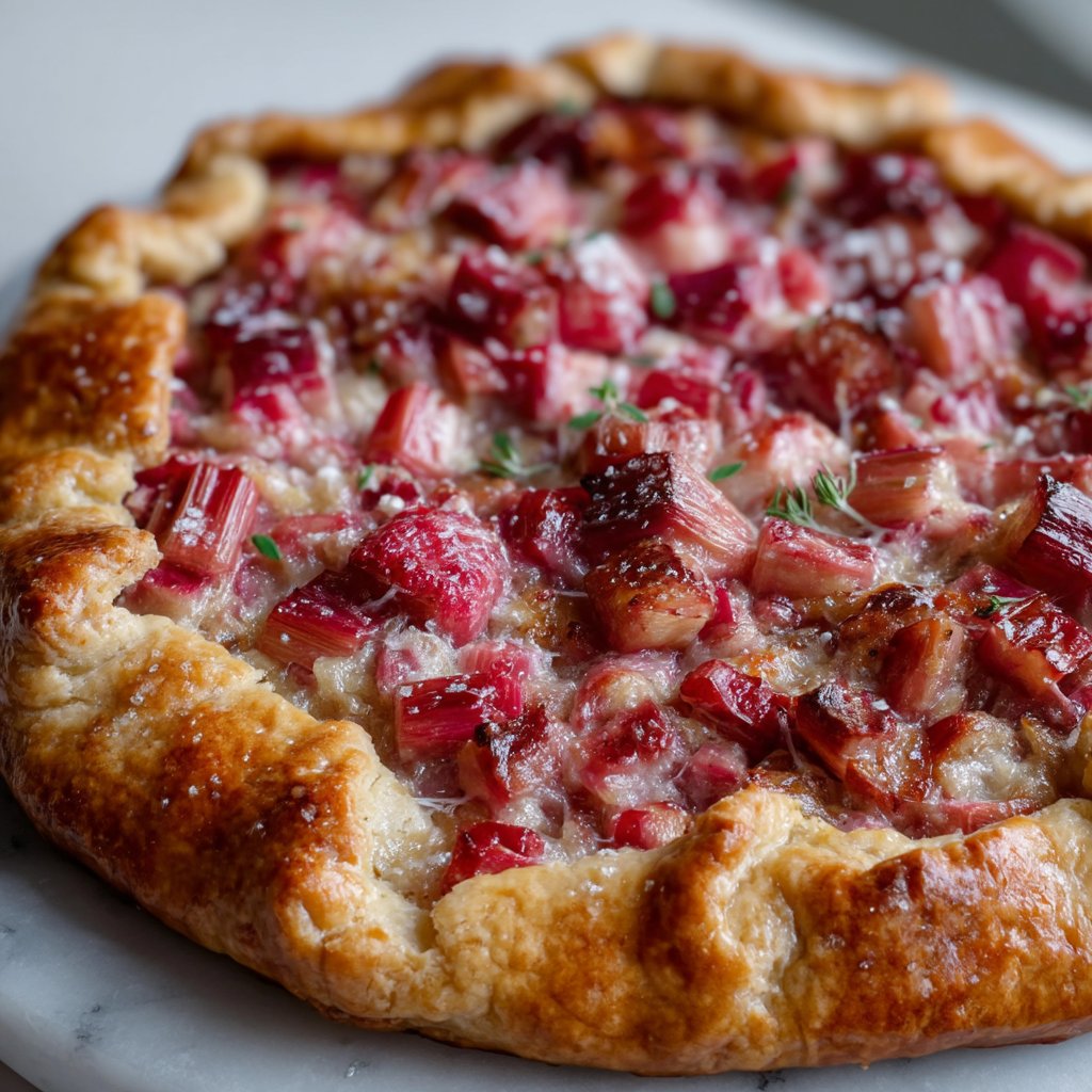 Rhubarb Ricotta Galette