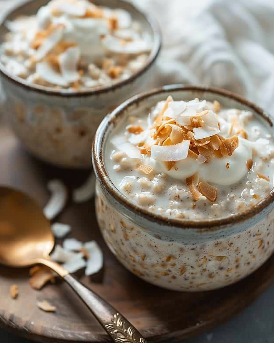 Coconut Cream Pie Overnight Oats 2 Coconut Cream Pie Overnight Oats