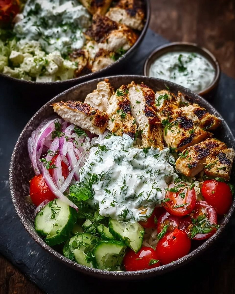 Chicken Tzatziki Bowls