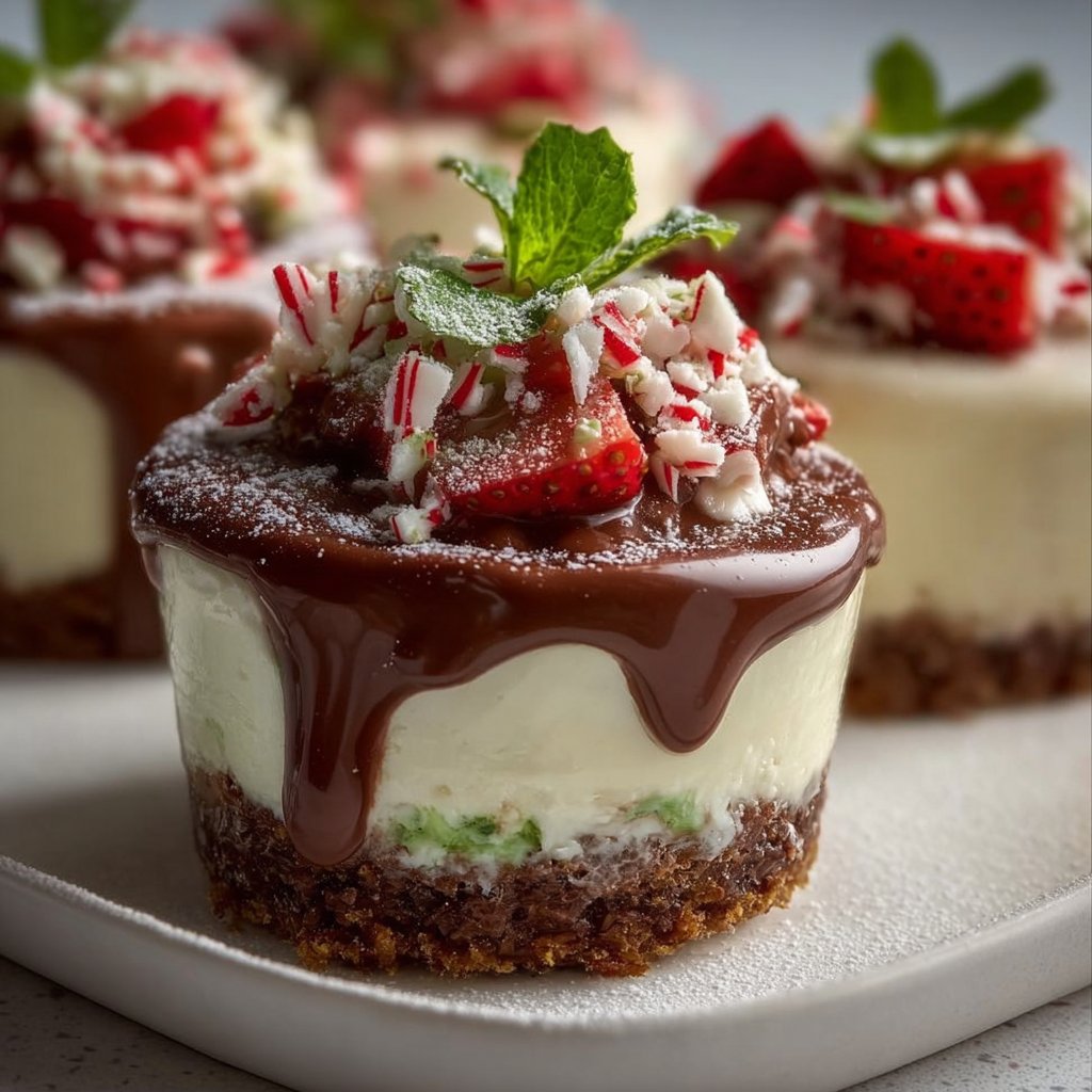 Peppermint Cheesecake Mousse Cups