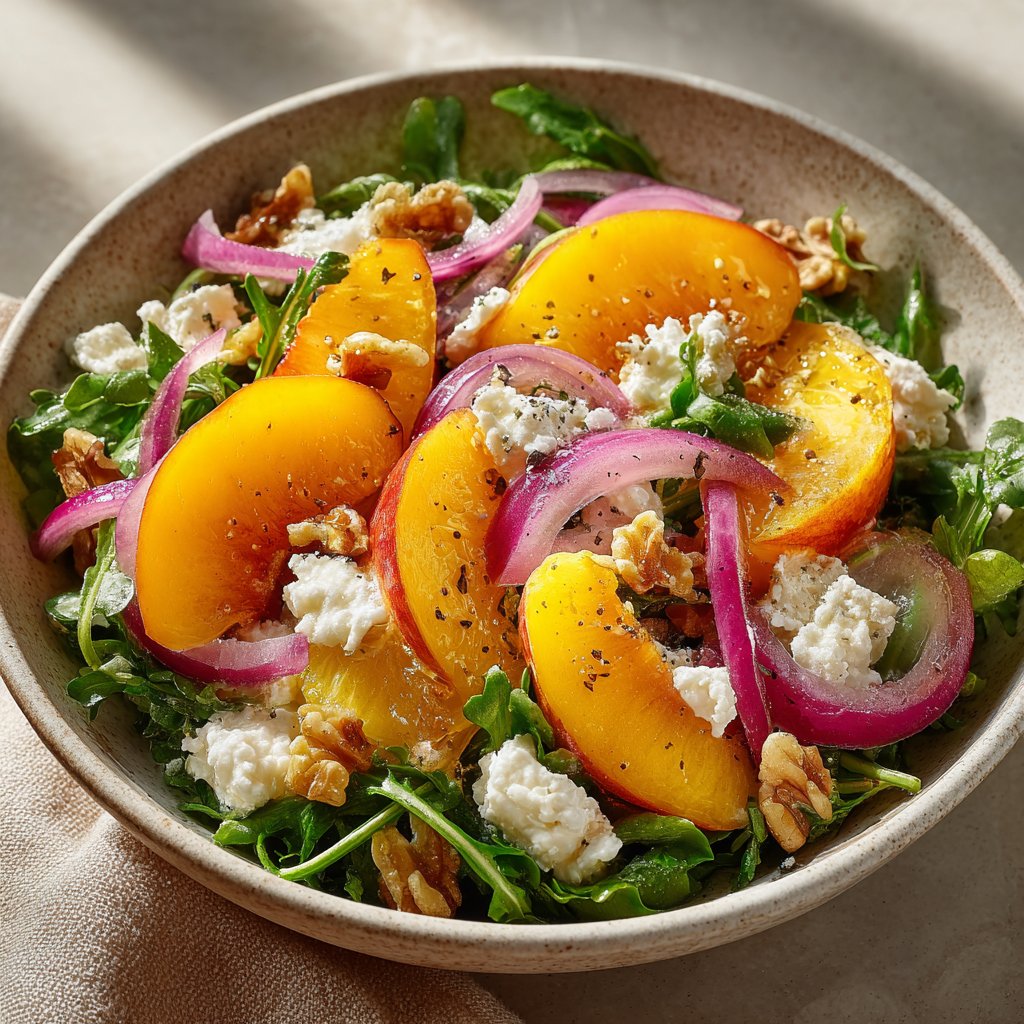 Refreshing Summer Peach Salad