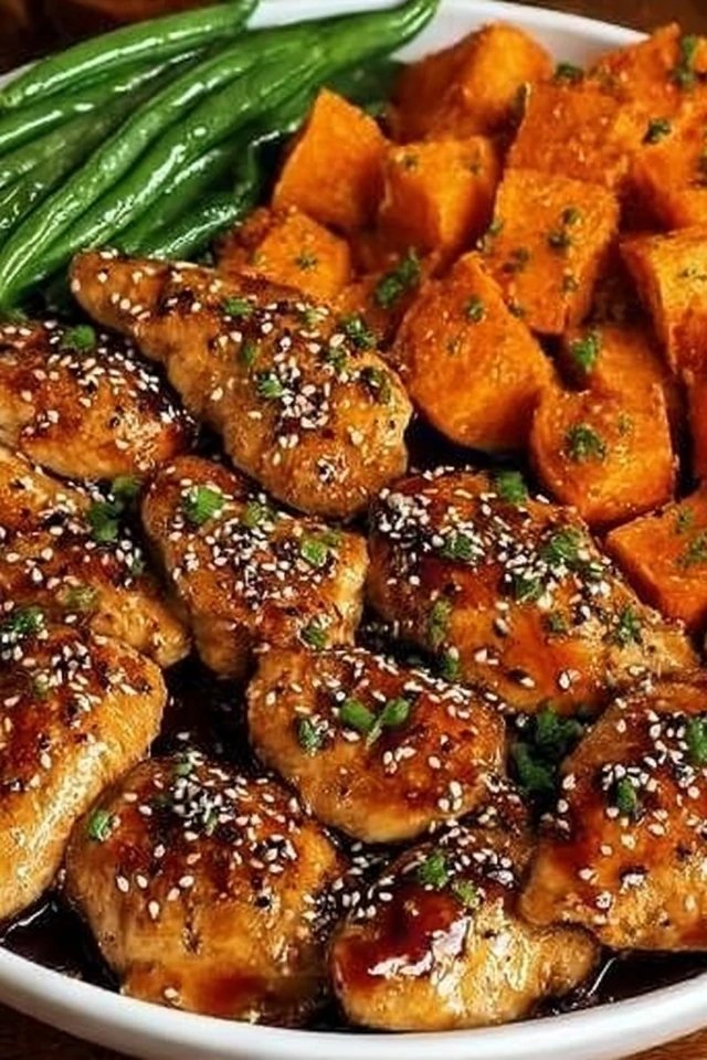 Discover the Best Honey Garlic Chicken and Sweet Potato Recipe for a Quick and Delicious Dinner