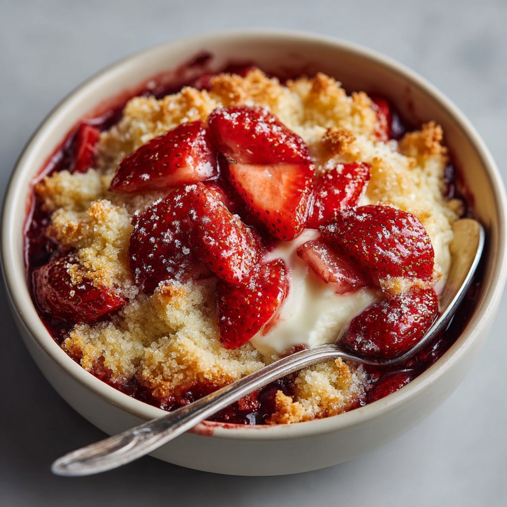 Strawberry Cream Cheese Cobbler Recipe