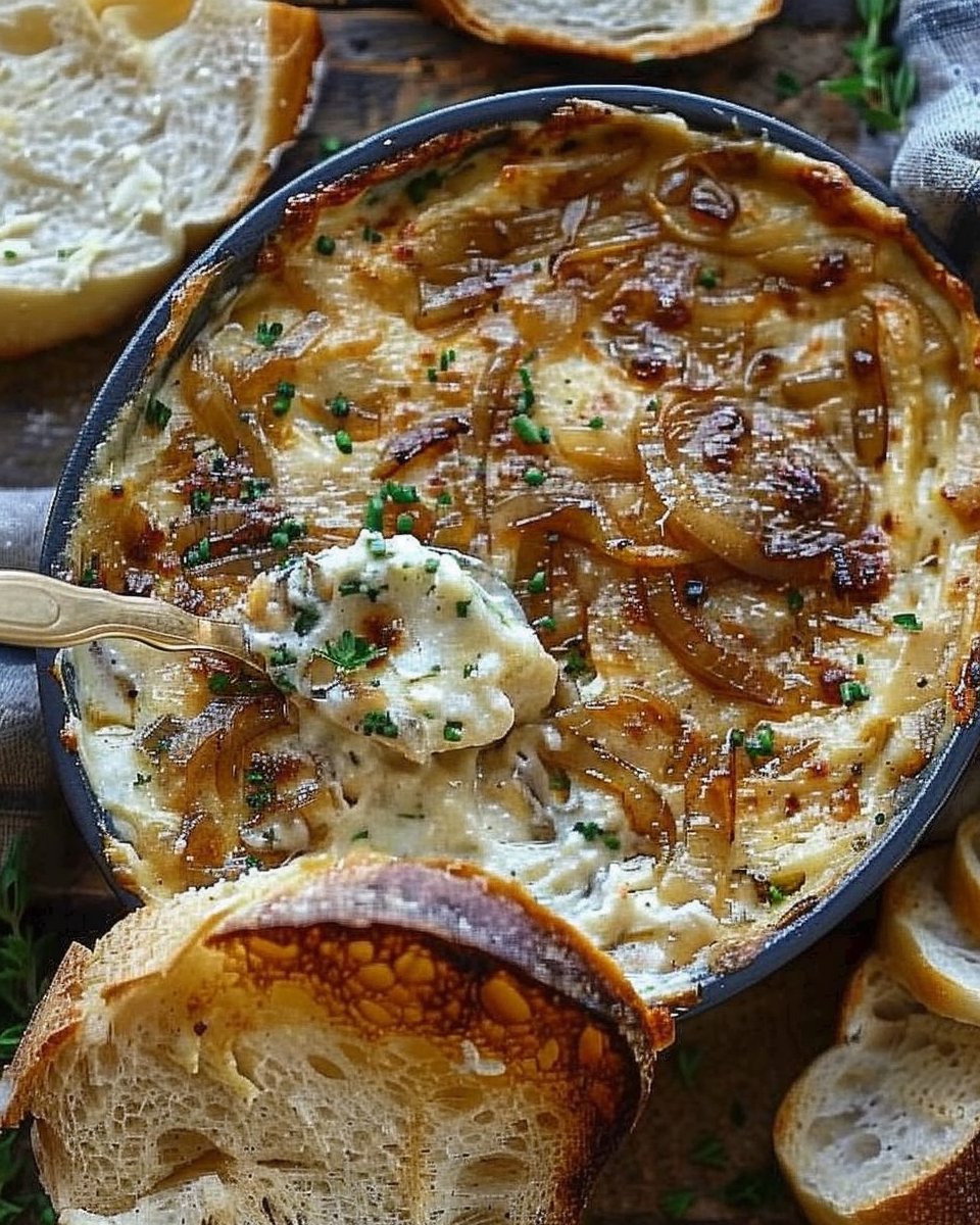 Creamy Baked Caramelized Onion Dip for the Ultimate Party Spread